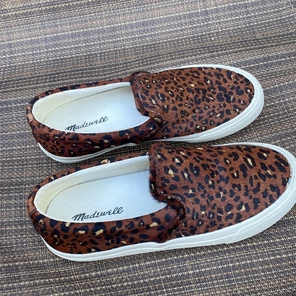 MADEWELL CALF HAIR SLIP ON SNEAKERS SIZE 6.5 WOMEN - Picture 2 of 9